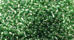 28 Perles de rocaille en verre 2mm 1.89€ les 40g Vert